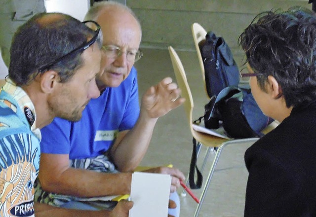 Auch in Workshops diskutiert die Grupp...ber alternative Wege in die Zukunft.   | Foto: Michael  Gottstein