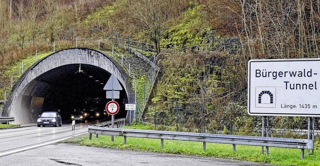 Nicht sicher: Gem EU-Vorschriften br... Brgerwald-Tunnel einige Neuerungen.   | Foto: Ursula Freudig