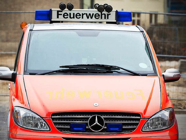 Groeinsatz fr die Freiburger Feuerwehr: Feuer im Studentenwohnheim  | Foto: dpa