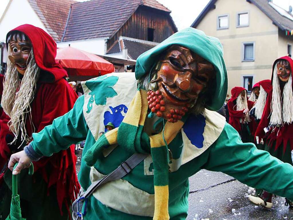 In einem zweistndigen Defilee im bunten Hs hpften und tanzten die Narren durch die Narrenhochburg Reichenbach.