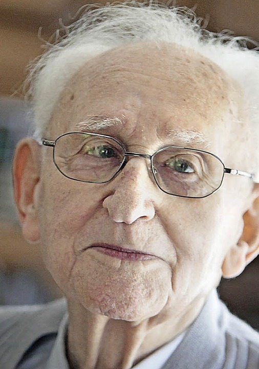 Ludwig Schneider mit 90 Jahren, im Jahr 2012  | Foto: Chr. Breithaupt
