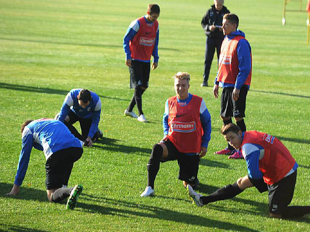 So trainiert der SC Freiburg in Andalusien.