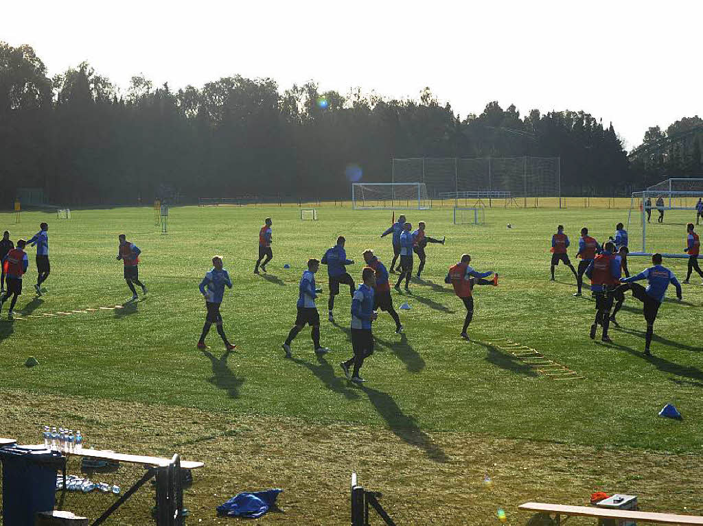 So trainiert der SC Freiburg in Andalusien.