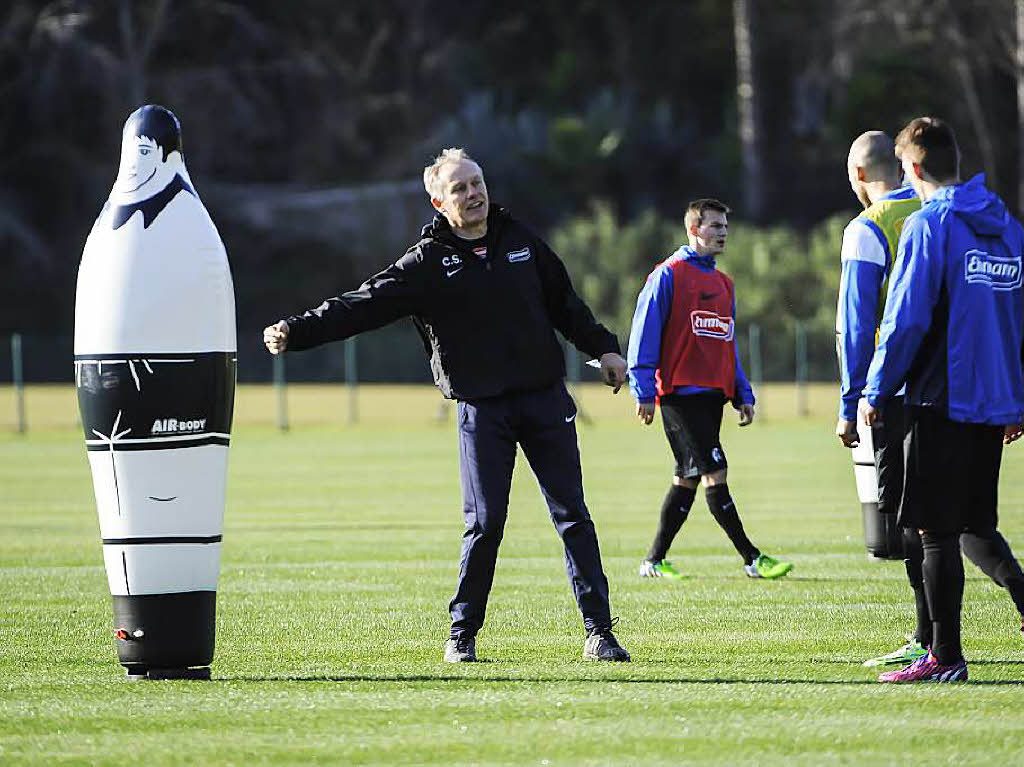 So trainiert der SC Freiburg in Andalusien.