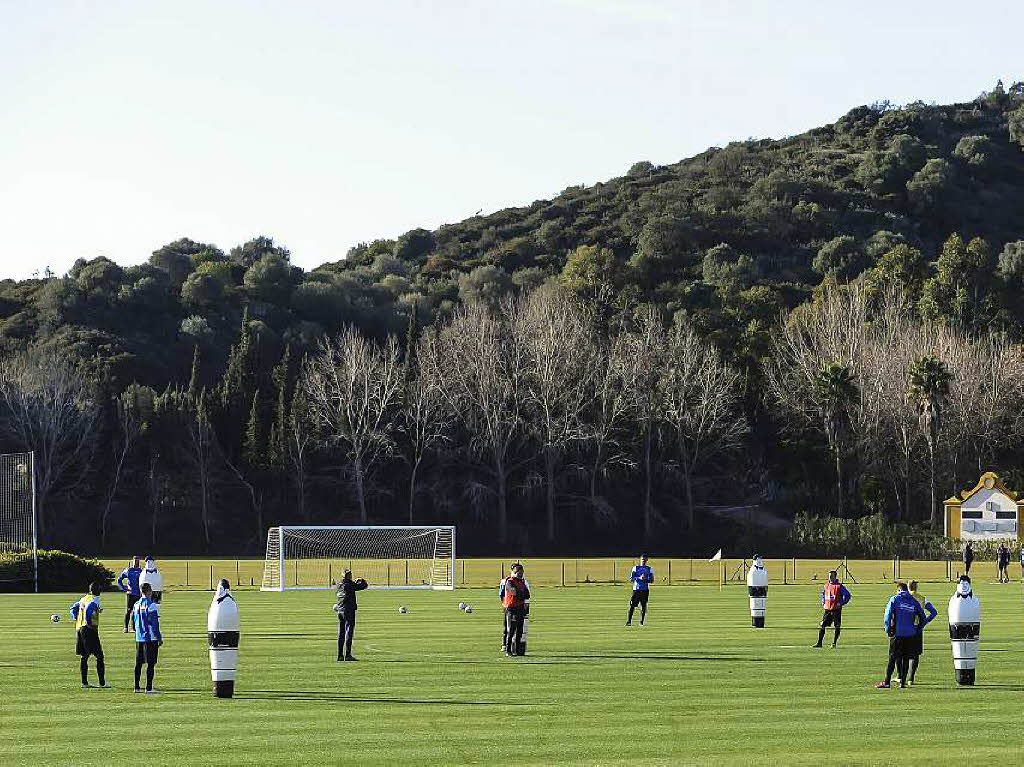 So trainiert der SC Freiburg in Andalusien.