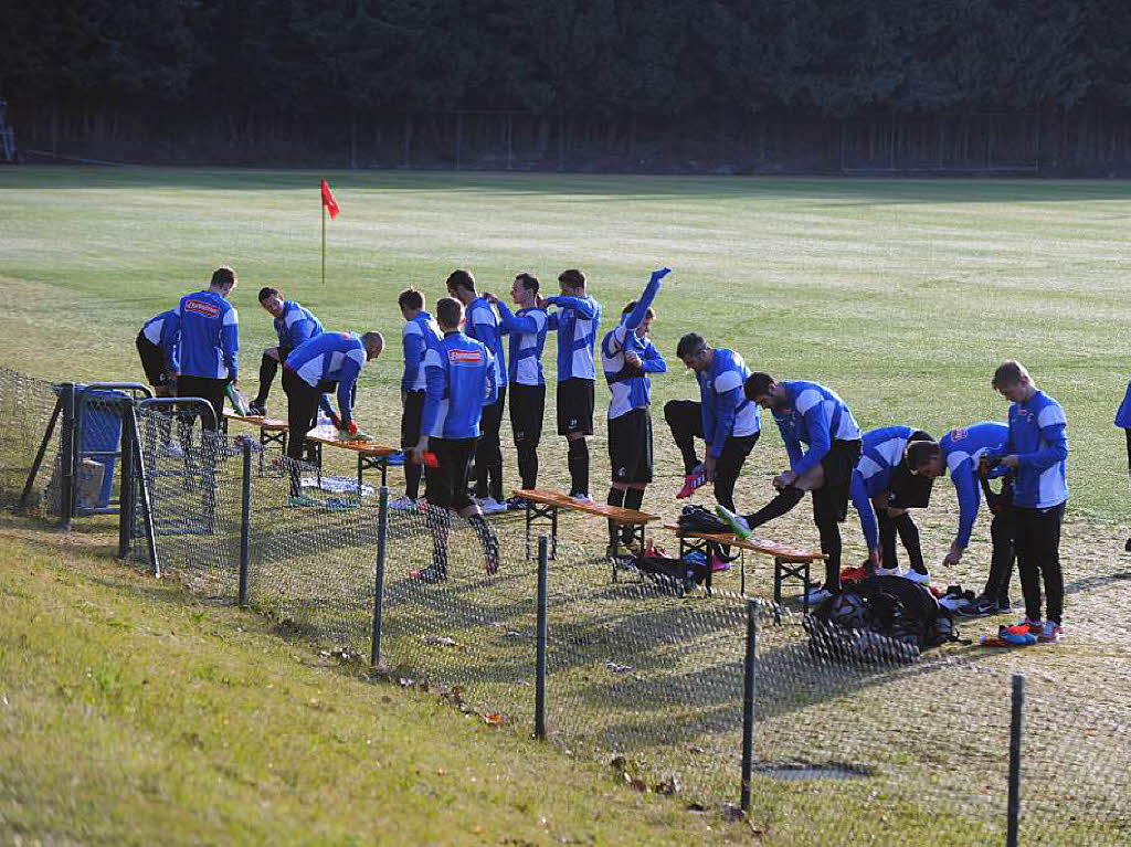 So trainiert der SC Freiburg in Andalusien.