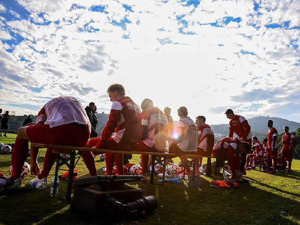 So trainiert der SC Freiburg in Andalusien.