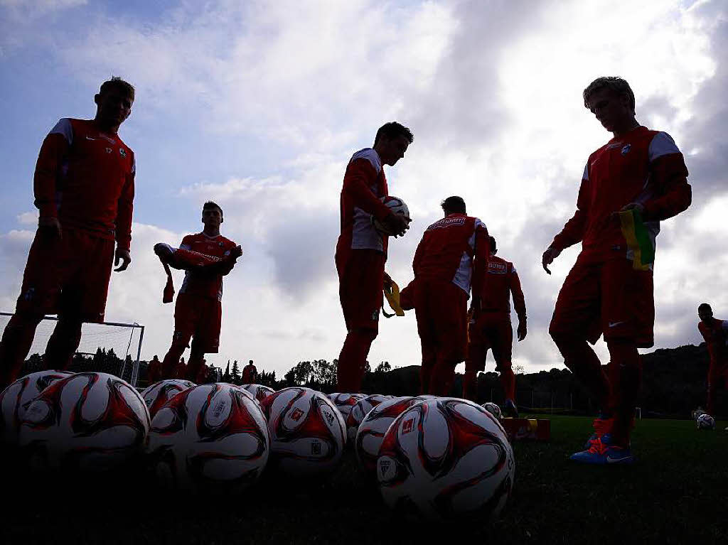 So trainiert der SC Freiburg in Andalusien.