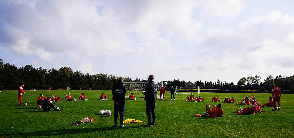 So trainiert der SC Freiburg in Andalusien.