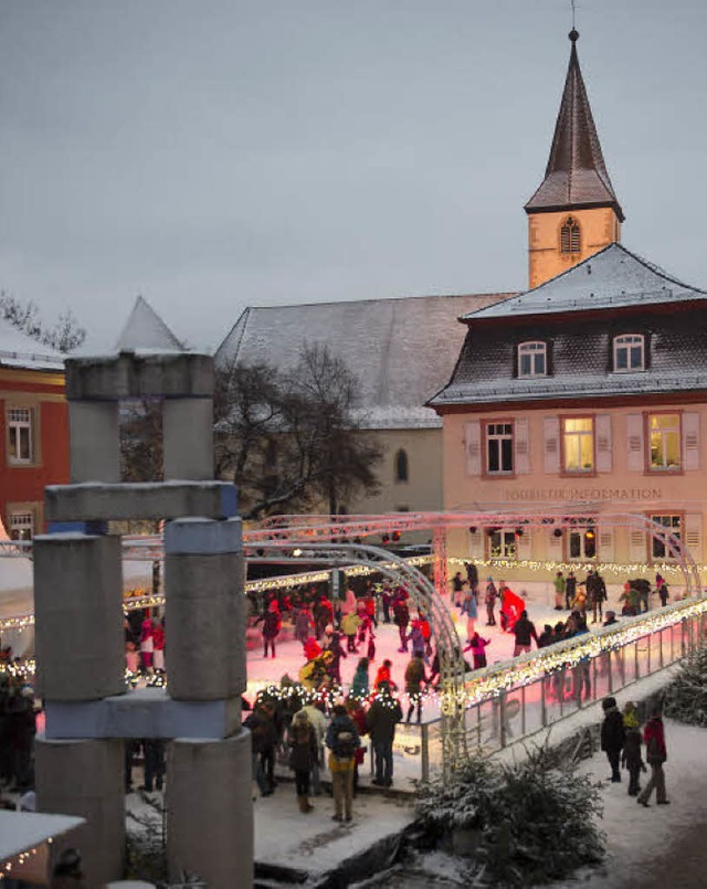 Winterzauber: Zum Schluss gab es an de...lheim sogar noch ein bisschen Schnee.   | Foto: Volker Mnch