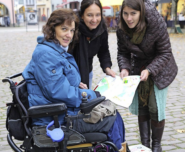 Dunja Tenner, Regina Fuchs und Daniela...ten und Parkpltzen erleichtern soll.   | Foto: Stadt Waldkirch