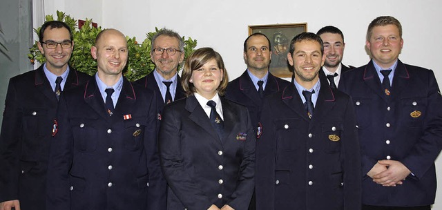 Das neue Fhrungsteam der  Feuerwehr i...ellvertretende Kommandant Ralf Sommer.  | Foto: Christiane Franz