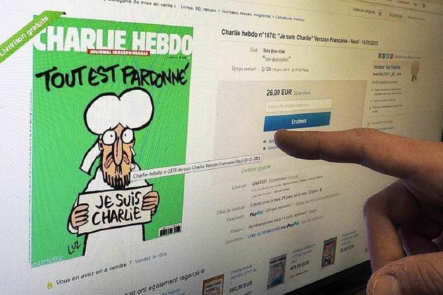 Das Geschäft mit Charlie Hebdo auf Ebay: 252 Euro für ein Heft