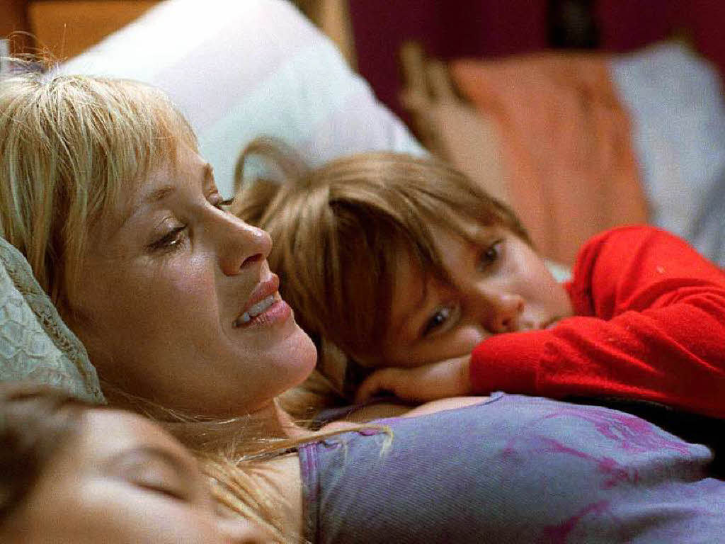 Patricia Arquette als Olivia und Ellar Coltrane als Mason Jr. in einer Szene des Kinofilms „Boyhood“, der in der Kategorie „Bester Film“ nominiert wurde.