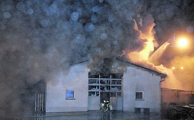 Ursache fr den  Brand in einer Hfing...ng der Kriminalpolizei Brandstiftung.   | Foto: Privat