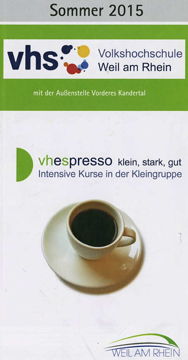 Die neuen &#8222;Espressokurse&#8220; ...nd sie aber inhaltlich gehaltvoller.    | Foto: Privat