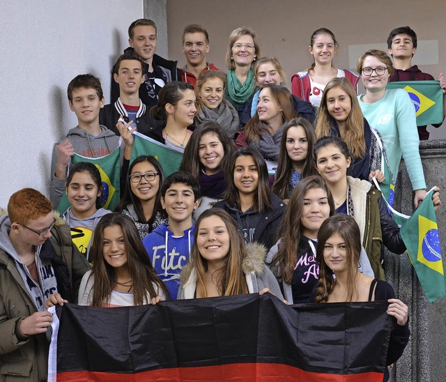 Deutsch-brasilianische Begegnungen erm...raustausch des Hans-Thoma-Gymnasiums.   | Foto: Britta Wieschenkmper