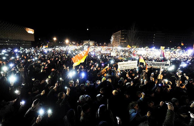 Pegida-Demonstration in Dresden  | Foto: AFP
