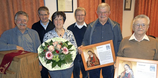 Maria Deck, Alois Moser und Josef Spra...Meisert, Alois Moser und Josef Sprang.  | Foto: Simon Tenz