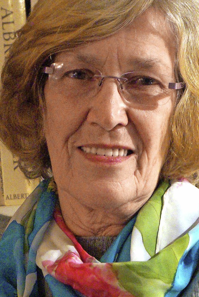 Rosemarie von Gaudecker (74) war frhe...n bringt sie Auslndern Deutsch bei.    | Foto: Silke Hartenstein