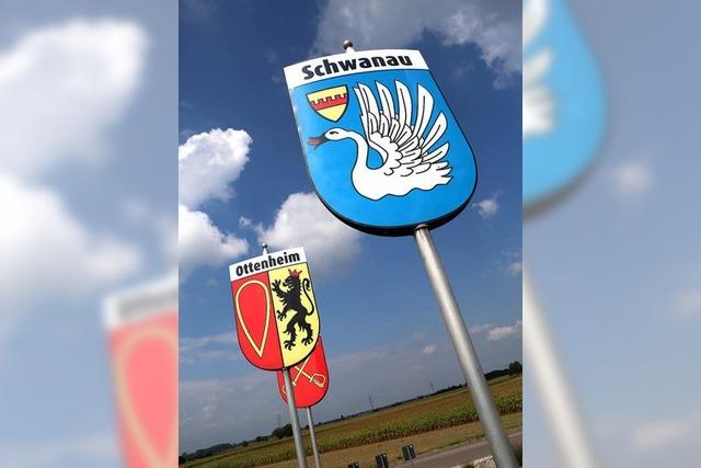 Flaggen an Kanalbrcke oder Herrenknecht-Strae