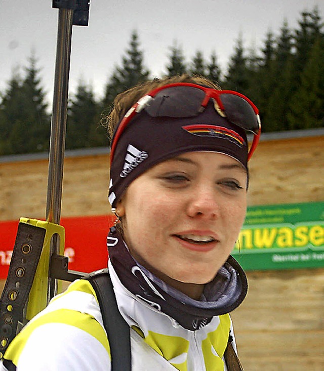 Die Biathletin Lena Riele wurde beim Deutschlandpokal Fnfte und Achte.  | Foto: Helmut Junkel