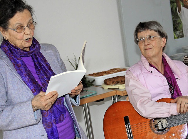 Gedichte und Lieder in Mundart gaben E... bei der VdK-Jahresfeier zum Besten.    | Foto: andreas bhm