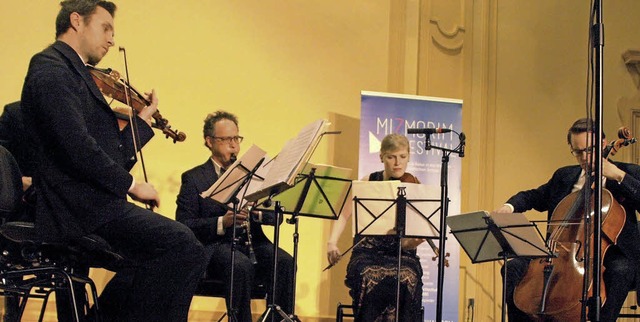 Das Doric Streichquartett und Klarinet...ohn, Paul Ben Haim und Osvaldo Golijov  | Foto: Karin Stckl-Steinebrunner