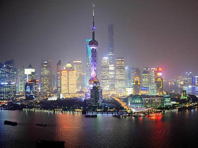 Die Skyline von Shanghai  | Foto: dpa