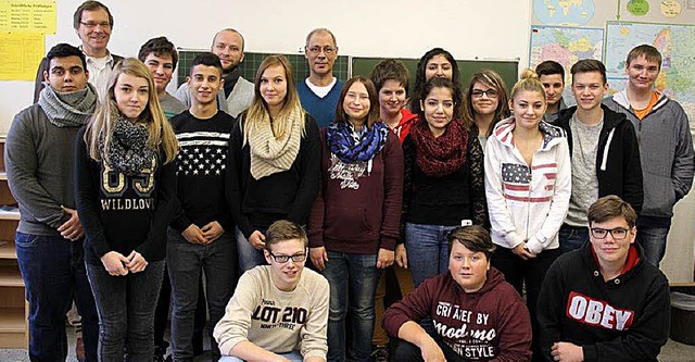 Die Klassen 9a und 9b der Friedrich-Eb...an der Schopfheimer Gewerbe-Akademie.   | Foto: ZVG