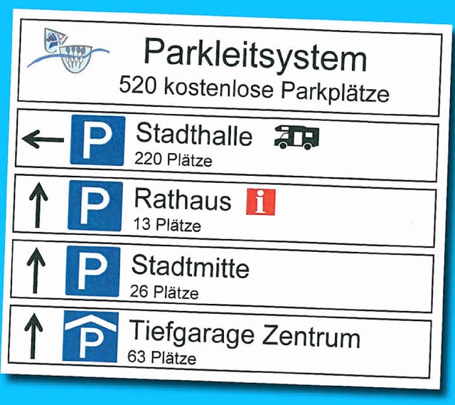 Insgesamt 15 Wegweiser, allesamt einhe... wird die Stadtverwaltung aufstellen.   | Foto: Entwurf: Stadt Wehr