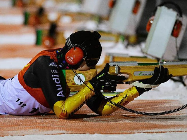 Zielbung fr eine Sprintspezialistin:... WM im Biathlon unter die ersten Fnf.  | Foto: Patrick Seeger