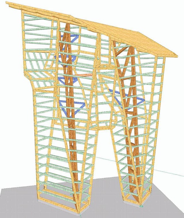 Das Grundgerst des Kletterturms  | Foto: PriVat
