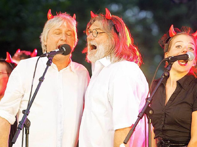 Jedes Jahr auf ihrer Sommertour singt .... Jetzt sangen sie fr Charlie Hebdo.   | Foto: Archivfoto: P. Heck