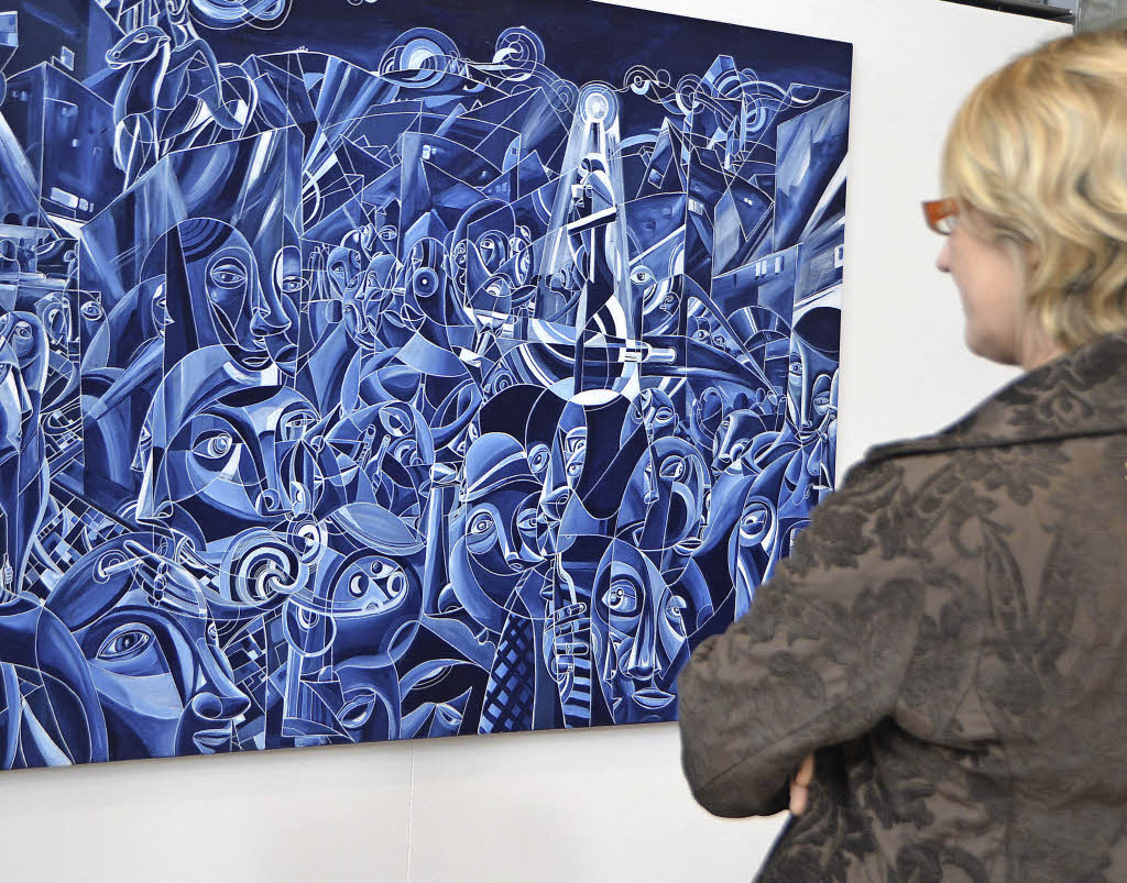 Tom Brane im Foyer des Emmendinger Rathauses - Emmendingen - Badische