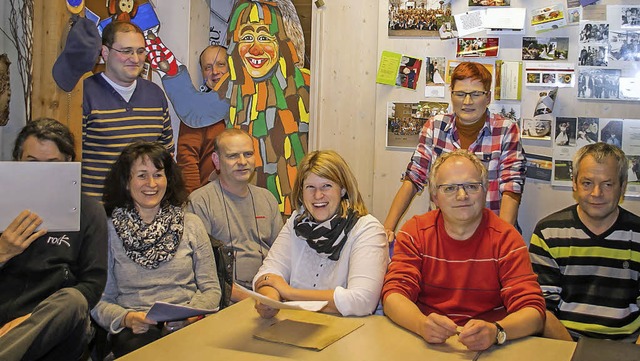 Das Vorbereitungsteam fr den Zunftabend trifft sich in der Zunftstube.  | Foto: Chris Seifried