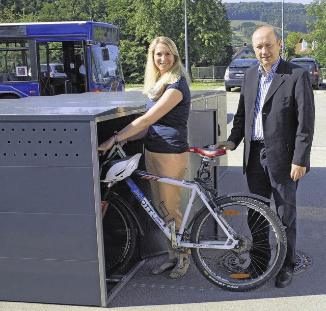 Fahrradboxen sollen am Steinener  Bahn...lbes Jahr kostenfrei zu installieren.   | Foto: Privat