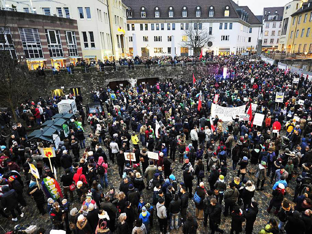 Die Demo startete auf dem Augustinerplatz