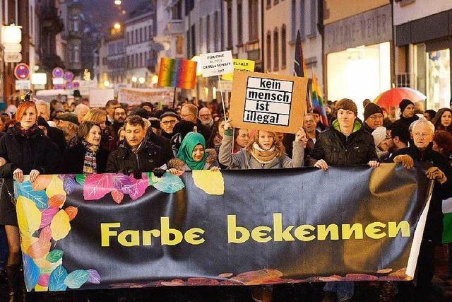 Nein zu Pegida: In Freiburg demonstrieren 20.000 fr Toleranz