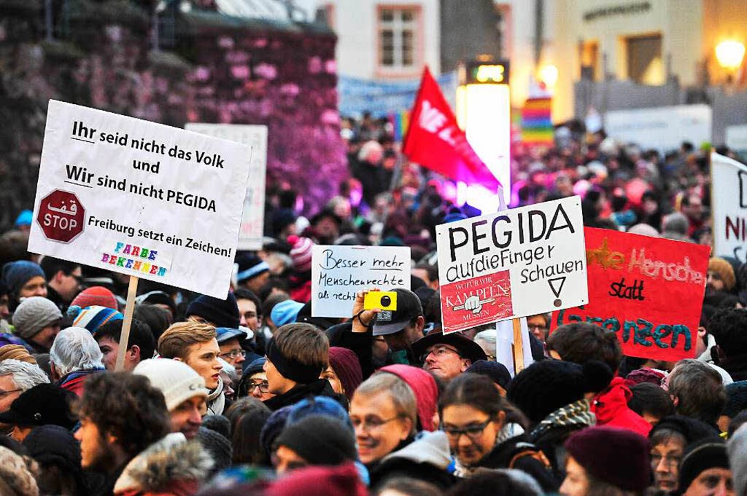 Klares Zeichen gegen Intoleranz: Die T...a-Demo zeigten Vielfalt statt Einfalt.  | Foto: Thomas Kunz