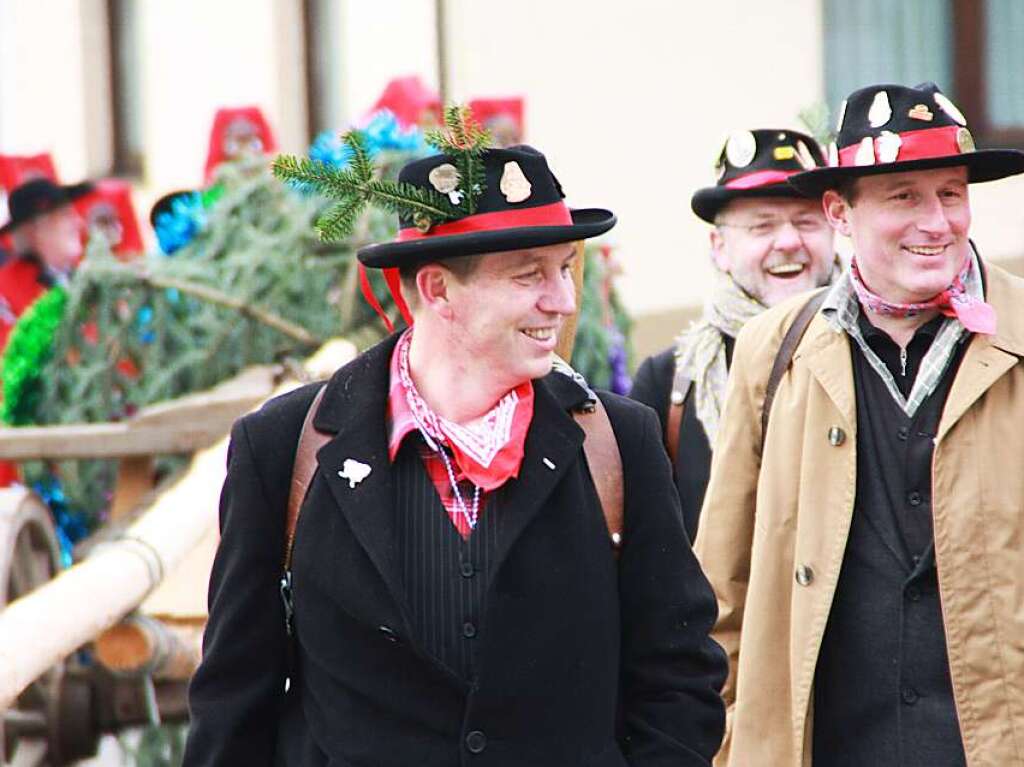 Mit dem Narrenbaumstellen begann in Wehr die heie Phase der Fasnacht.