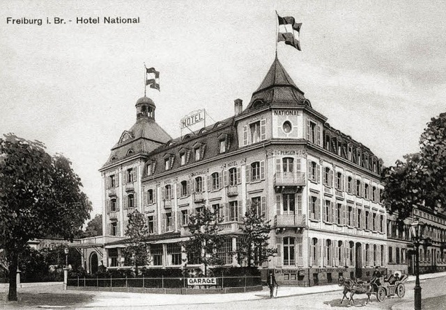 Das &#8222;Hotel National&#8220; auf einer Ansicht, die um 1910 entstanden ist.  | Foto: Archiv Manfred Gallo