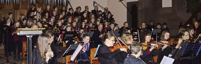 Ein beachtliches Benefizkonzert zuguns...chester des Theodor-Heuss-Gymnasiums.   | Foto: Georg Diehl