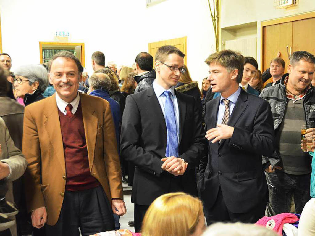 Helmut Mursa im Gesprch mit dem Bundestagsabgeordneten Matern Marschall von Bieberstein.