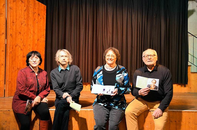 Ist der Vorhang beim Kulturkreis gefal...rothea Hertenstein und Martin Verrel.   | Foto: Gina Kutkat