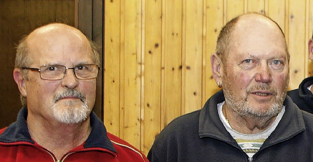 Neue Ehrenmitglieder der  Angler- und ...inger (links) und  Kenneth Gardiner.    | Foto: Heidi Fssel