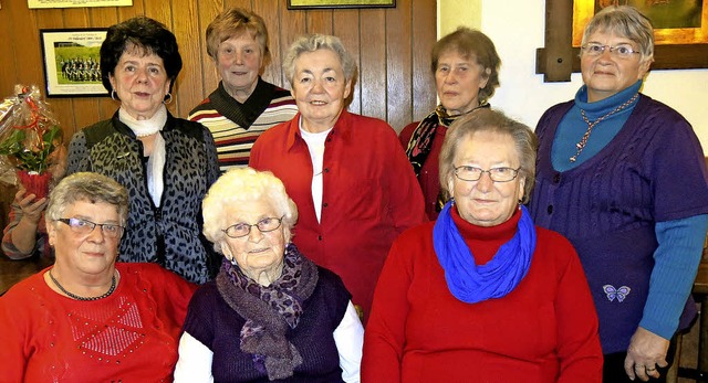 Die Treuesten der Dillendorfer Landfra...tt (60 Jahre) und Mathilde Gschlecht.   | Foto: Erhard Morath