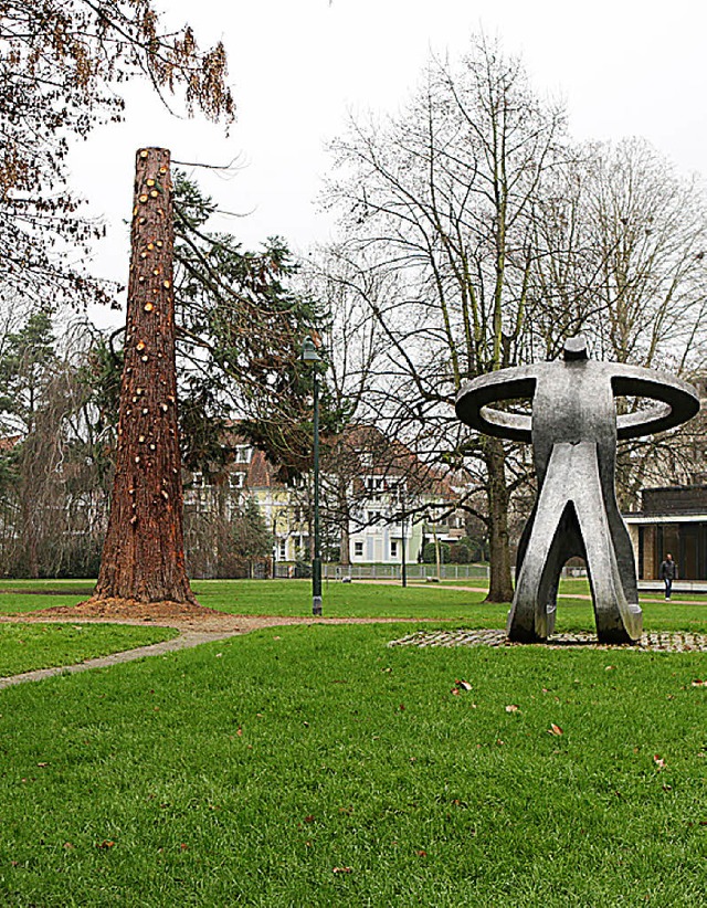 Aus Sicherheitsgrnden wurde dieser Mammutbaum im Brgerpark gefllt.   | Foto: Faruk nver