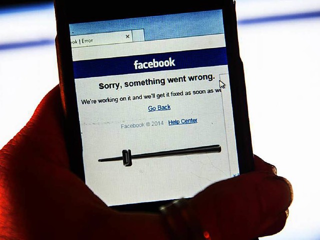 50 Minuten lang ging bei Facebook nichts mehr.  | Foto: dpa
