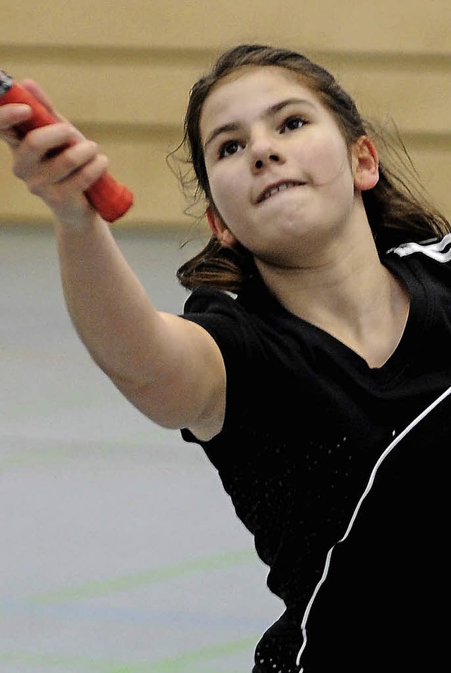 U-15-Siegerin Doreen van der Hoofd vom BC Eimeldingen.   | Foto: Schn